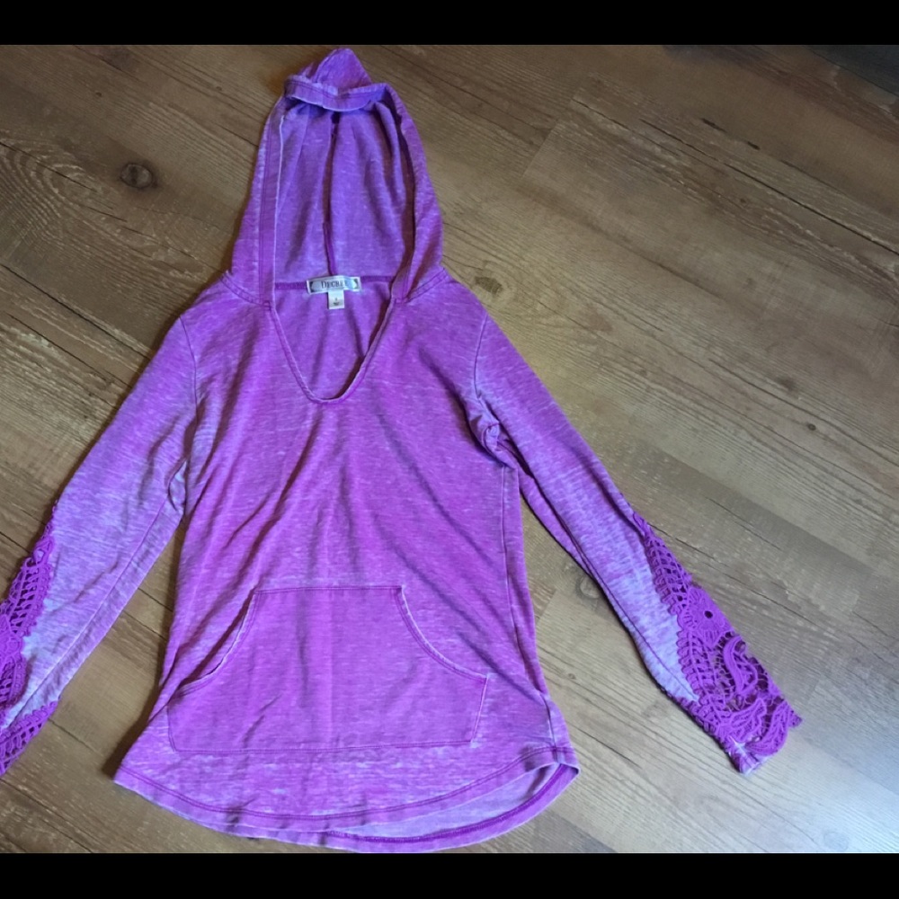 Purple T-Shirt Sweater